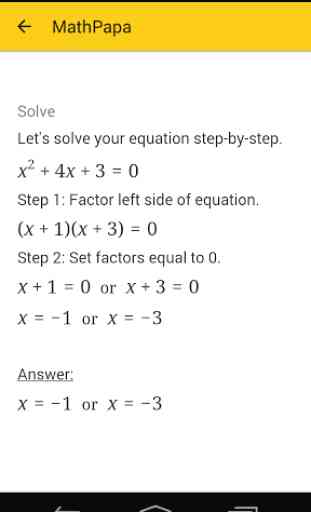 MathPapa - Algebra Calculator 4