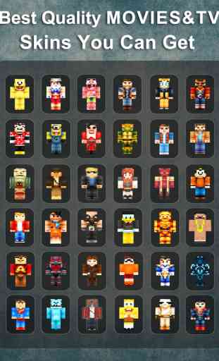 Movie Pixel Skins Collection - Minecraft Pocket Edition Lite 4