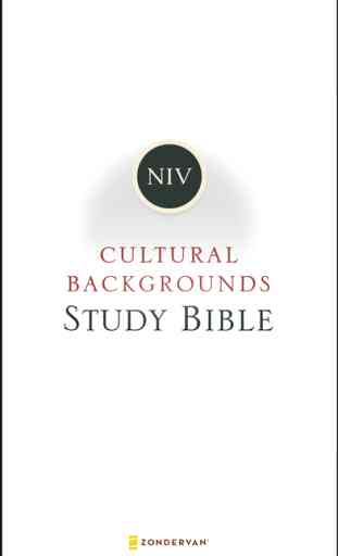 NIV Cultural Backgrounds Study Bible 1
