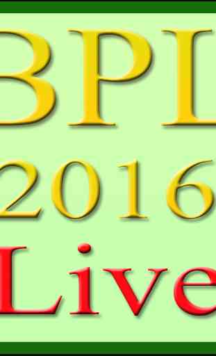 Live BPL 2016 Cricket Matches 1