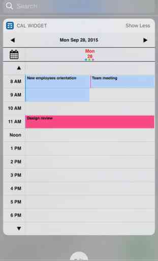 Week Cal Widget for iOS calendar 3