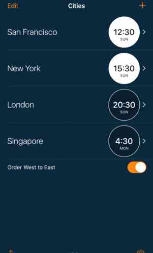 World Clock - local time widget for any timezone 2