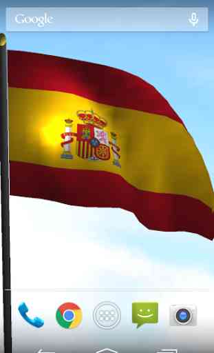 3D Spain Flag Live Wallpaper 2