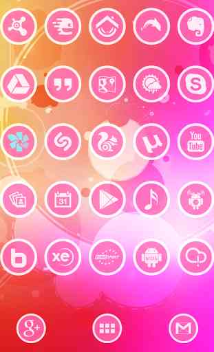 3K Rounds Pink - Icon Pack 1