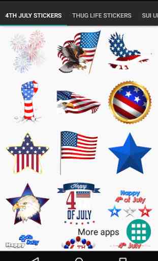 4th July photo stickers 2