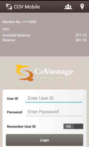 CoVantage Mobile Banking 2
