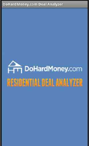 DHM Residential Deal Analyzer 1