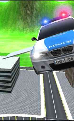 Extreme Flying Police Car 3D 4