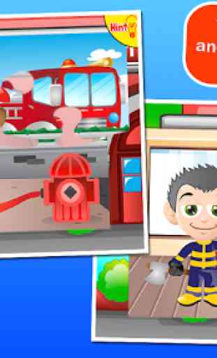 Fireman Kids Puzzles 3