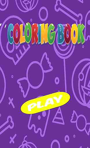 Funny Halloween Kids Coloring 1