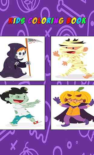 Funny Halloween Kids Coloring 2