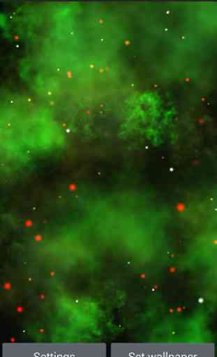 Green Nebula Live Wallpaper 1