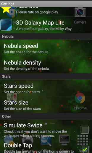 Green Nebula Live Wallpaper 3