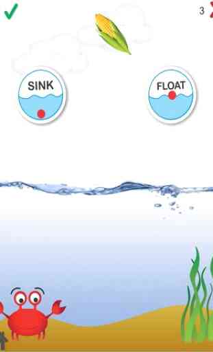 Kids science game with water 3