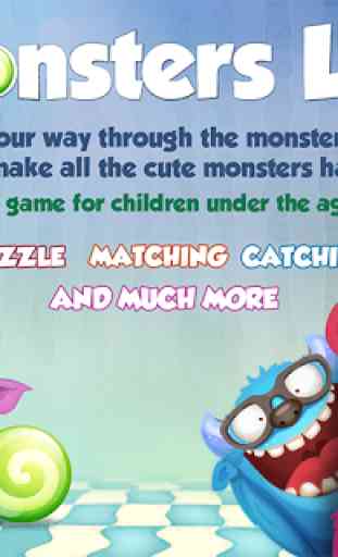 Monsters Puzzle Kids Games 1