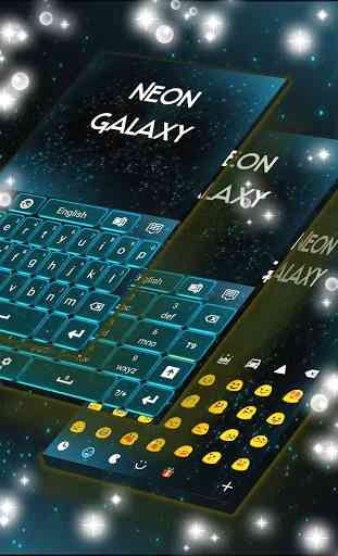 Neon Galaxy Keyboard 1