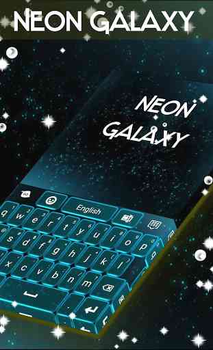 Neon Galaxy Keyboard 2
