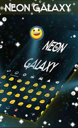 Neon Galaxy Keyboard 4