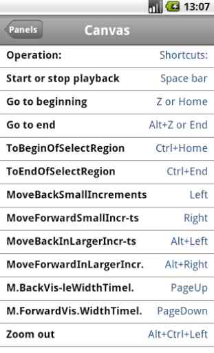 Shortcuts for GarageBand 3
