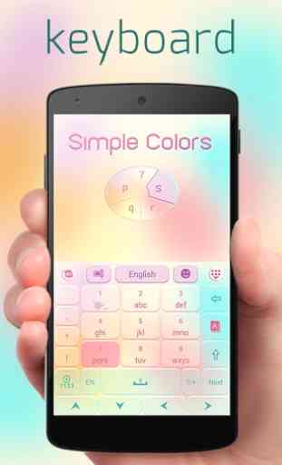 Simple Colors Keyboard Theme 1