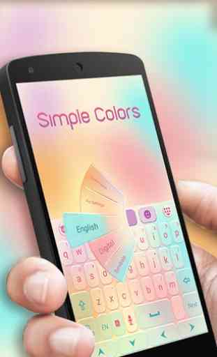 Simple Colors Keyboard Theme 4
