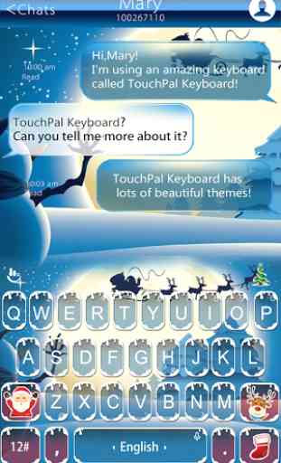 Snowy Christmas Keyboard Theme 2