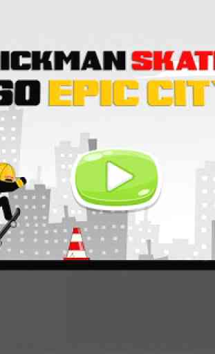 Stickman Skate : 360 Epic City 4