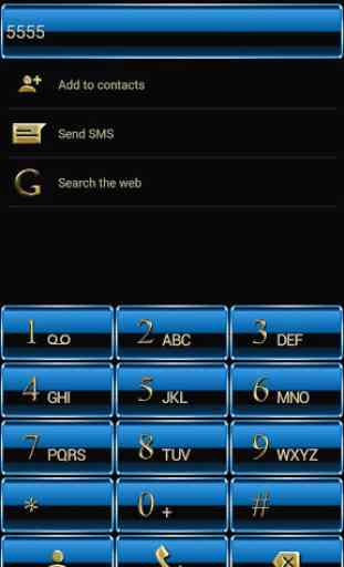 Theme for ExDialer Blue Gold 3