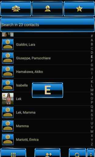 Theme for ExDialer Blue Gold 4
