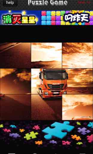 Truck Highway Racing Jigsaw 3