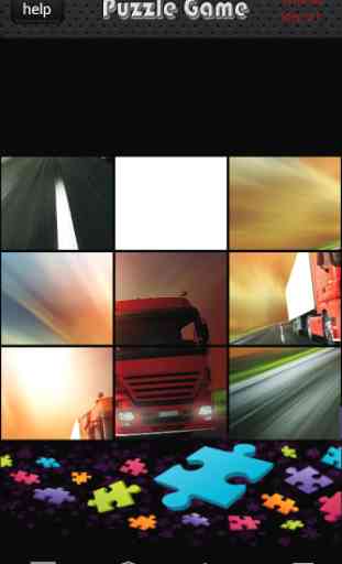 Truck Highway Racing Jigsaw 4
