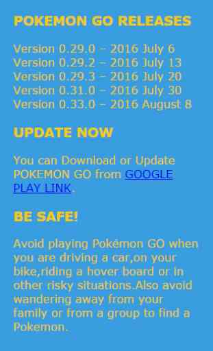 Update for Pokemon GO 3