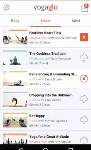 YogaGlo Offline Viewing App 2