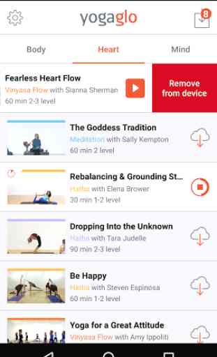 YogaGlo Offline Viewing App 3