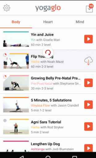 YogaGlo Offline Viewing App 4