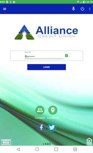 Alliance Credit Union's App 2