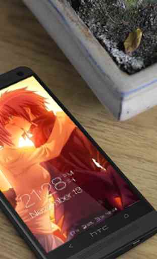 Anime Kiss Romantic Lockscreen 3