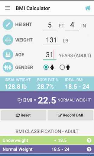 BMI Calculator - Adult & Child 1
