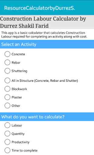 Construction Labour Calculator 1