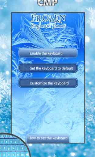 Frozen Keyboard Themes 1