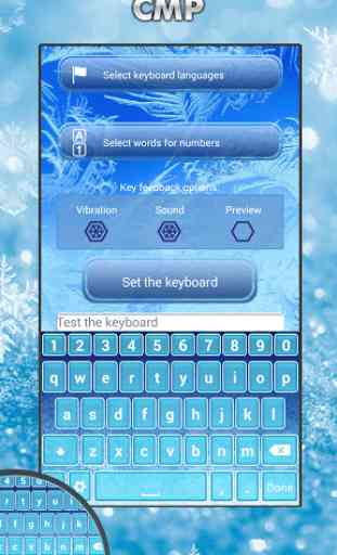 Frozen Keyboard Themes 3