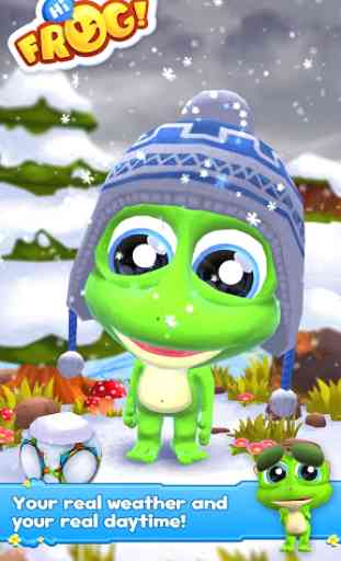 Hi Frog! - Free pet game app 1