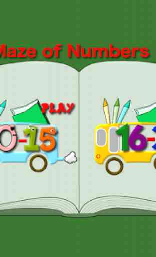 Maze of numbers kids 1