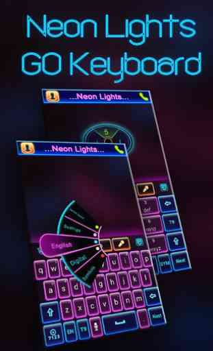 Neon Lights GO Keyboard Theme 1