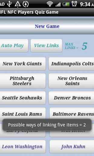 NFL NFC Players Quiz Game FREE 3