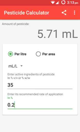 Pesticide Calculator 2