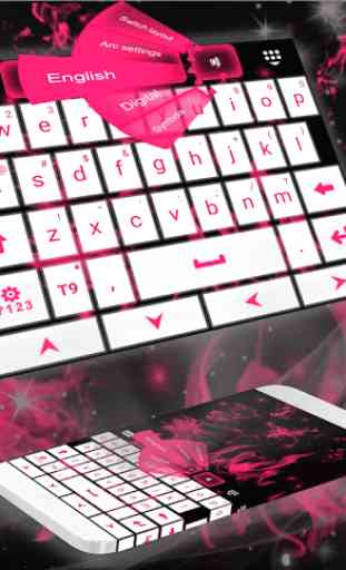 Pink Flame For GO Keyboard 1