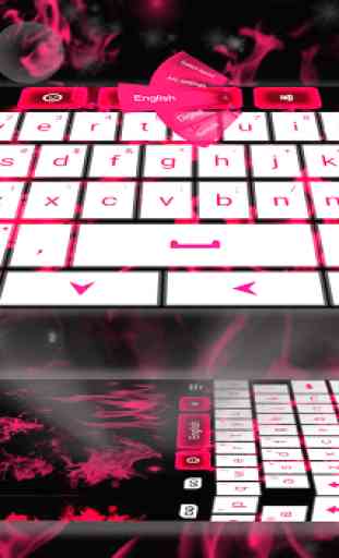 Pink Flame For GO Keyboard 2
