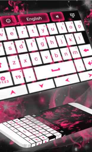 Pink Flame For GO Keyboard 4