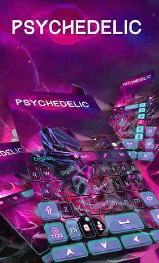 Psychedelic GO Keyboard Theme 1
